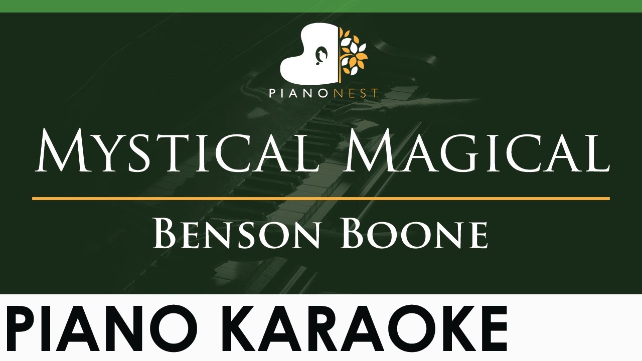 Benson Boone - Mystical Magical - LOWER Key (Piano Karaoke Instrumental)