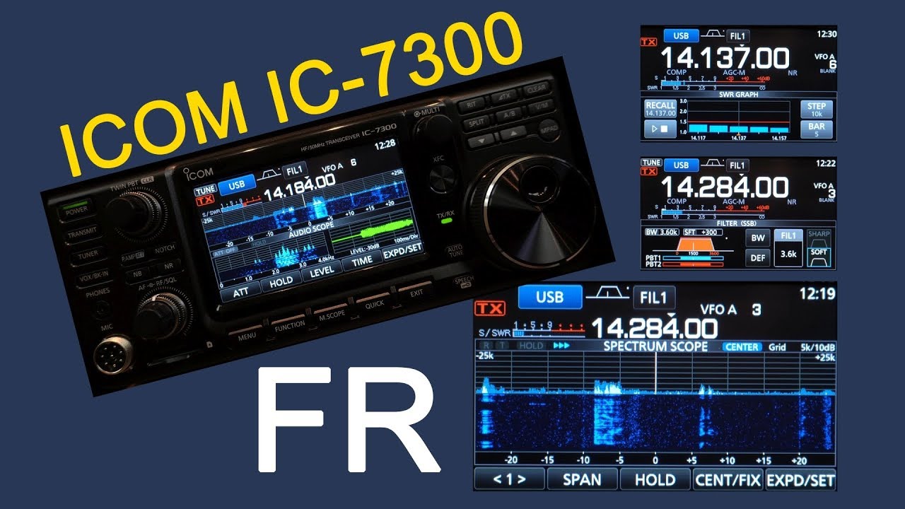 ICOM IC-7300 Évaluation et tour complet
