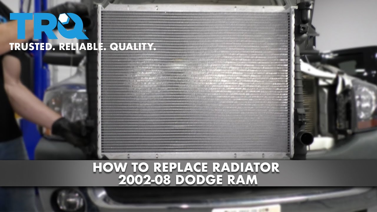 Как заменить радиатор Dodge Ram 2002-08