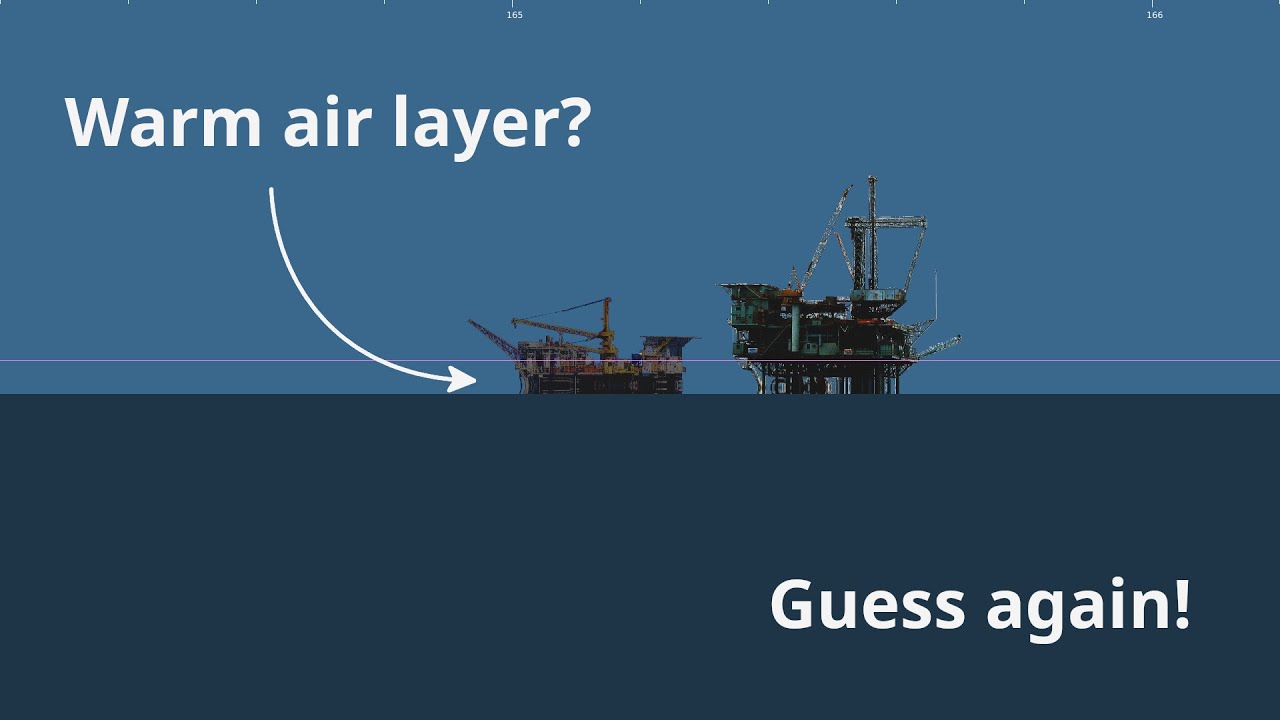 Mirages require a steep temperature gradient... or do they?