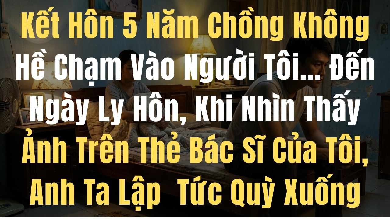 Kết Hôn 5 Năm Chồng Không Hề Chạm Vào Tôi… Đến Ngày Ly Hôn, Nhìn Thấy Thẻ Bác Sĩ Của Tôi Anh Ta Quỳ