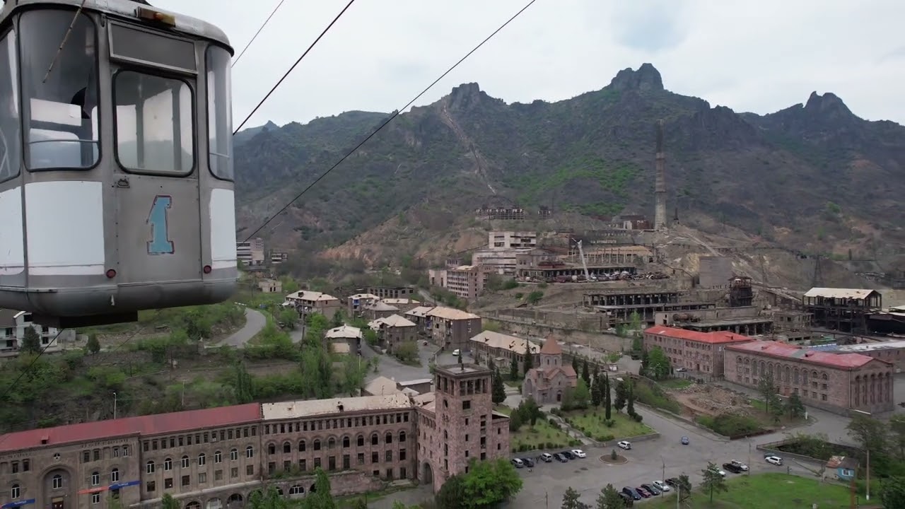 Abandon copper mining factory in Alaverdi, Armenia