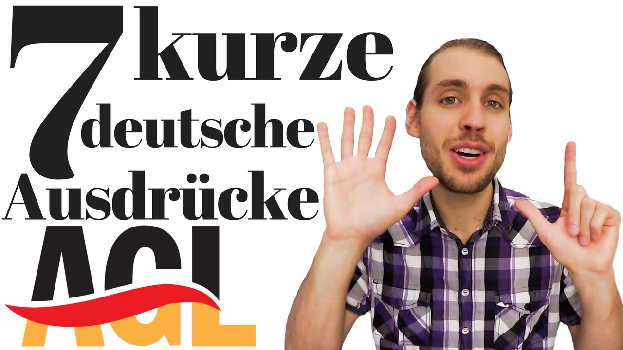 Sprich wie ein Muttersprachler: 7 kurze deutsche Ausdrücke (2 Wörter) | Umgangssprache