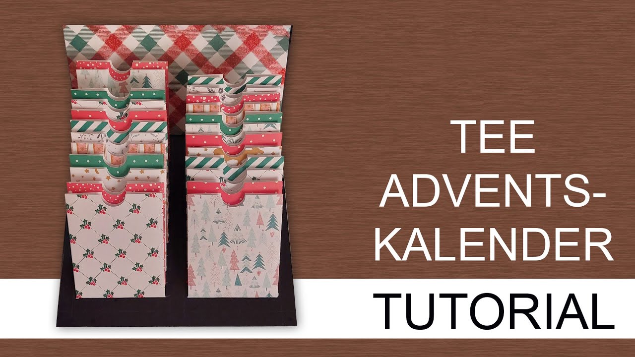 Tutorial: Adventskalender für Teeliebhaber ☕️🫖 als Explosionsbox 🧨💥| Carmens bunte Bastelwelt