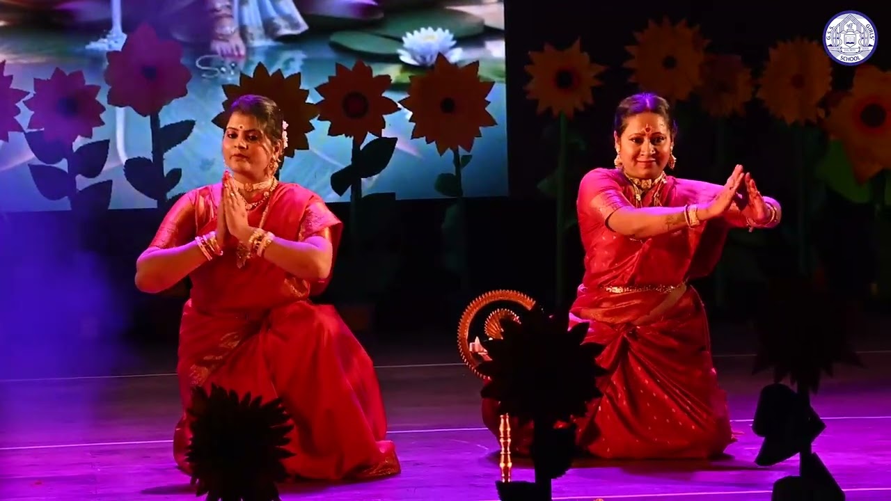 Teachers’ Graceful Saraswati Vandana Dance Performance 🌸