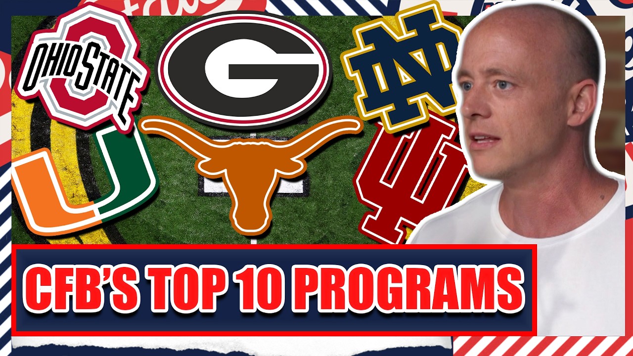 Josh Pate's Top 10 CURRENT College Football Programs - Josh Pate's College Football Show