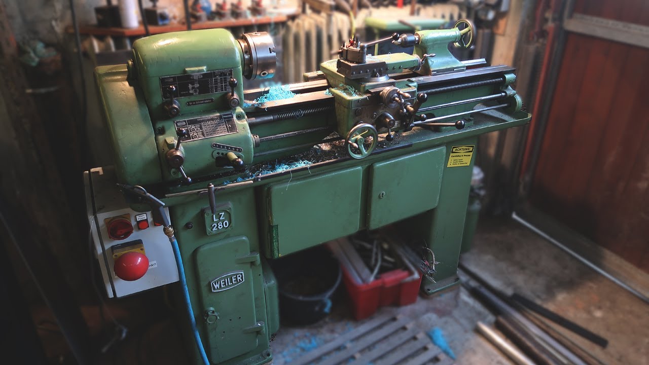 HOW TO convert lathe from 3 phase to 1 phase with VFD video | Weiler LZ280 Variable Frequency Drive