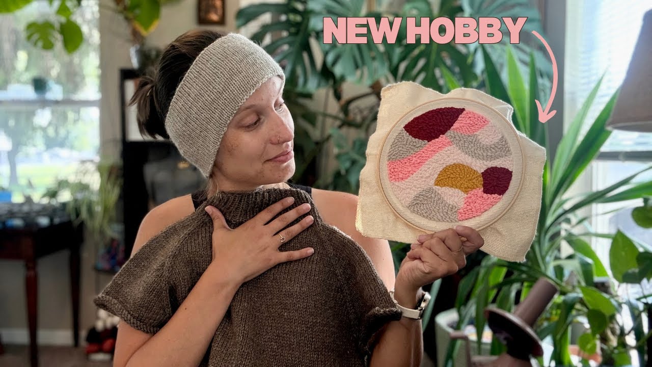 My first punch needle project & revisiting old WIPs || The Nice Knit Podcast | Ep. 13