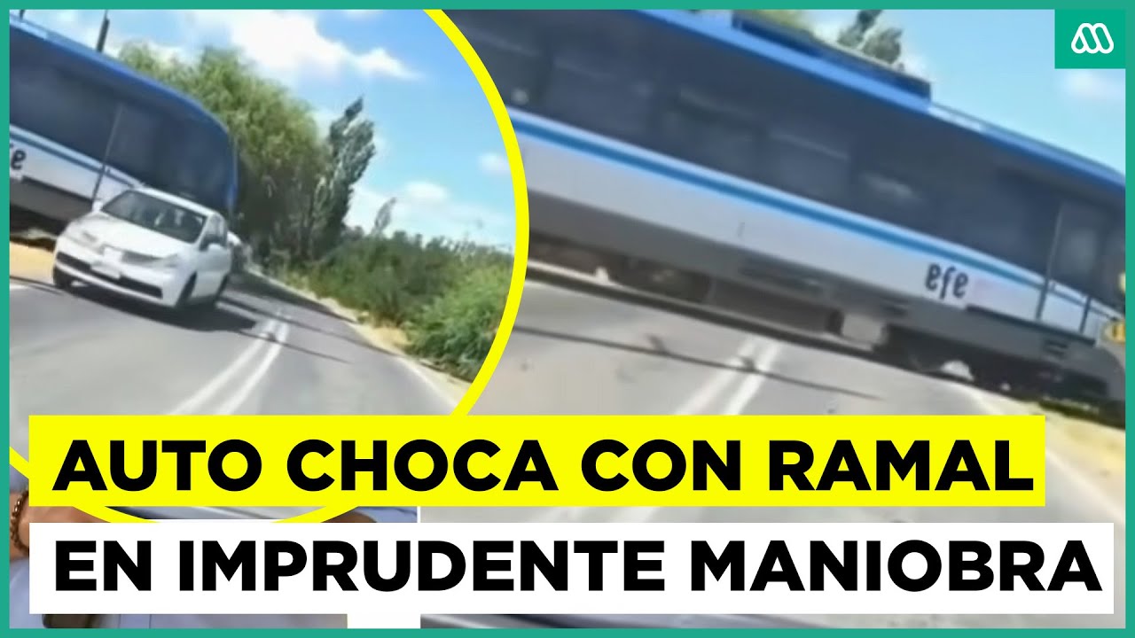 Auto casi vuelca por choque con Ramal: Imprudente maniobra de chofer