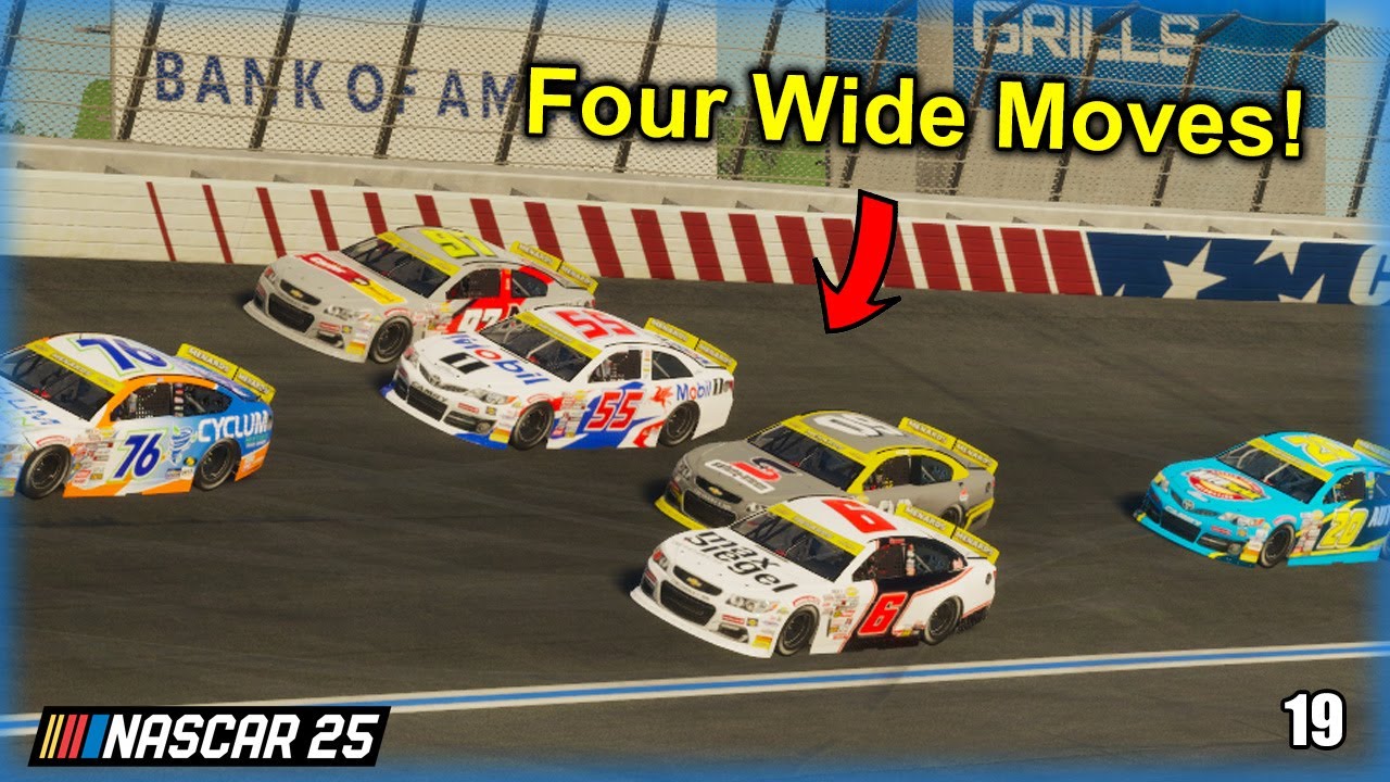 Four Wide Moves! - NASCAR 25 Career Episode 19