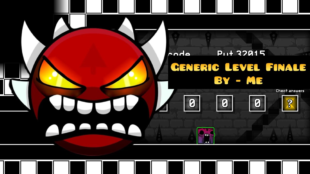 I made a GD level that is an ARG (Generic level Finale - by me)