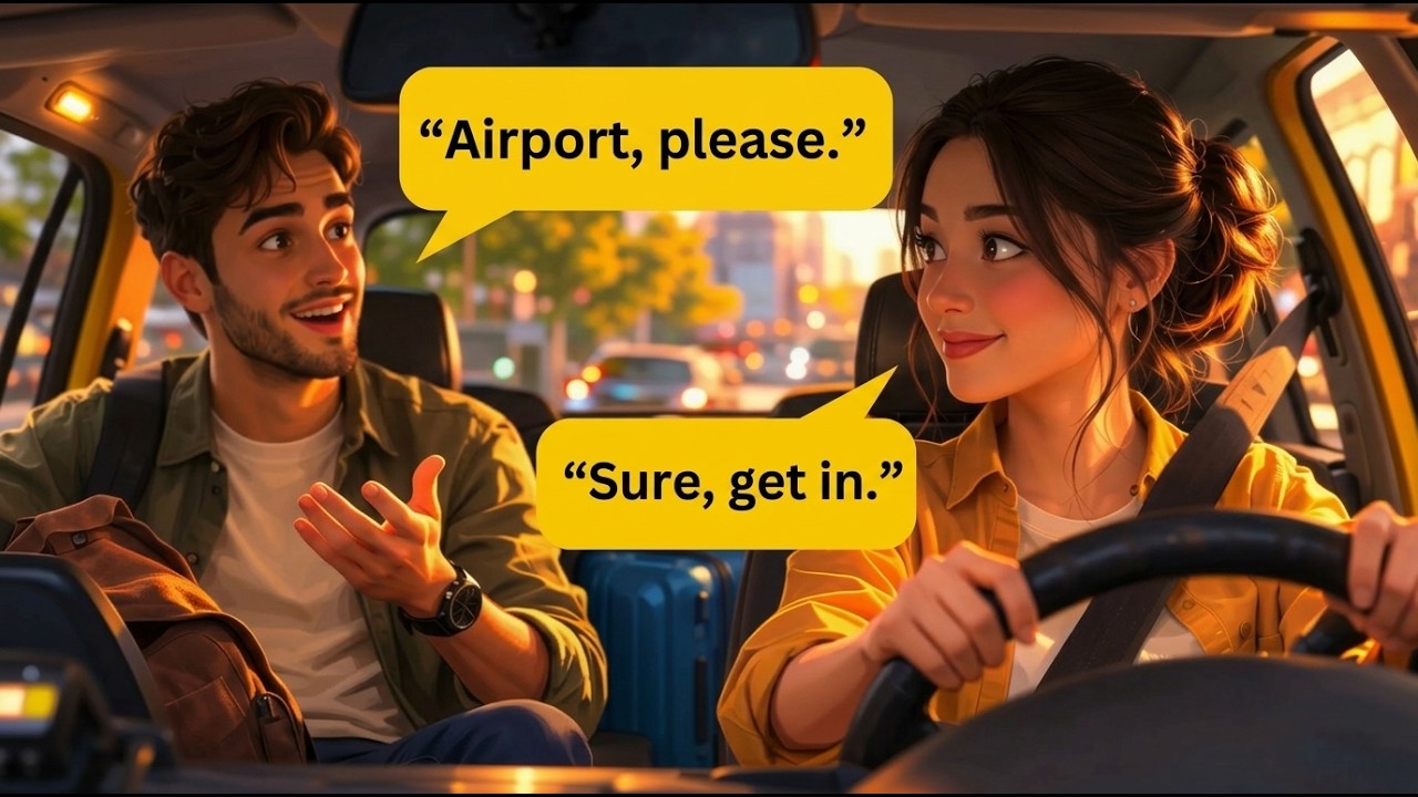 Taxi Conversation in English 🚕 | Speak Like This (Beginner English)