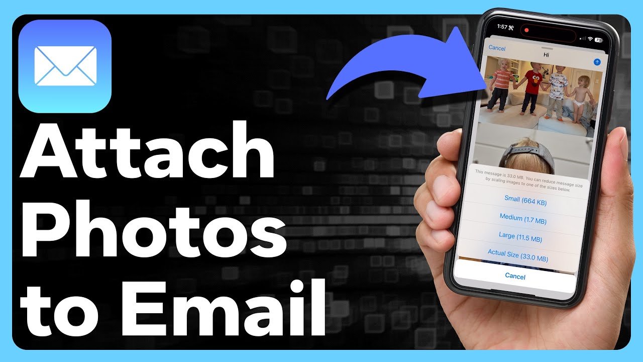 Как прикрепить фотографии к электронному письму на iPhone