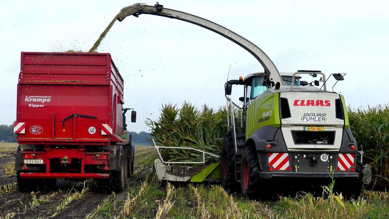 Maïs 2019 met Claas Jaguar 940 / Axion 940. Fuhler Emmen.