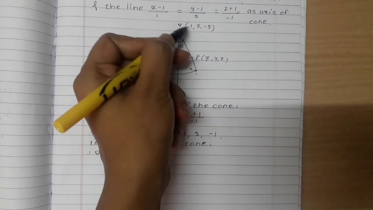 Right circular cone problem 1