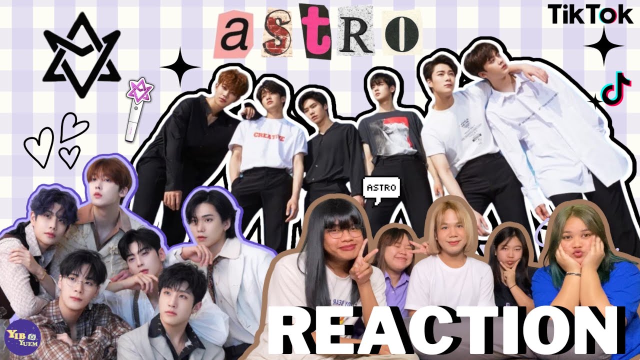 หยิบยืมรีแอค | ASTRO TIKTOK CHALLENGE  ตัวพ่อ หล่อ น่ารัก ! 💜🫶🏻✨ #reaction #ASTRO