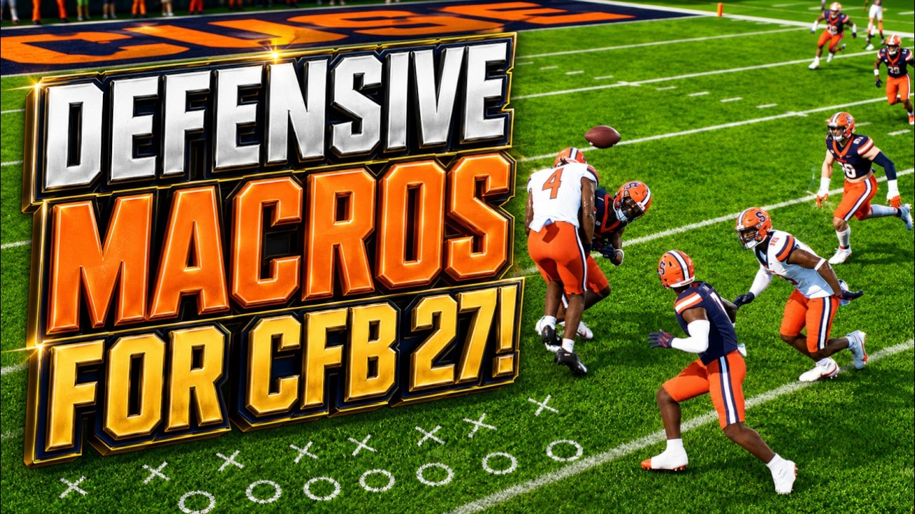 КАК НАСТРОИТЬ МАКРОСЫ В ЗАЩИТЕ В COLLEGE FOOTBALL 27!