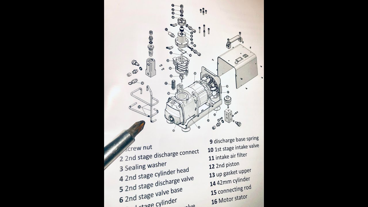 YONG HENG 4500psi Leak Seal PCP Air Compressor FIX part 26 Heat Dissipation Catheter Compressor BEND