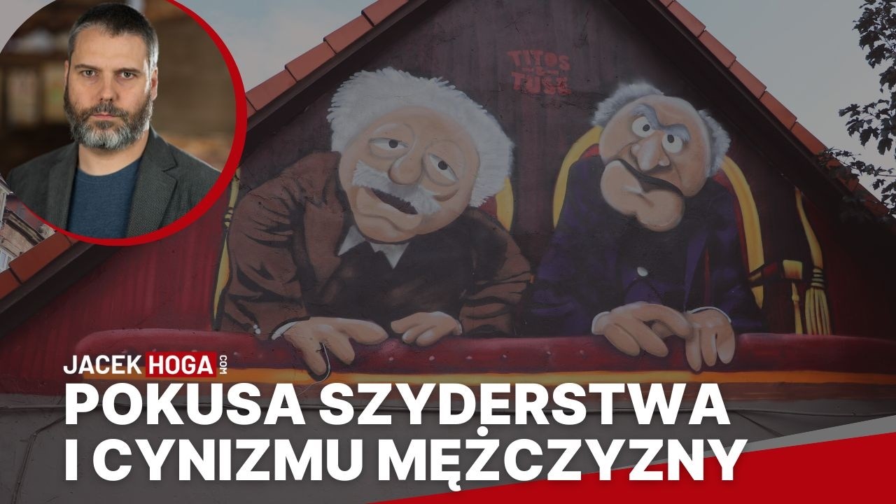 Pokusa szyderstwa i cynizmu mężczyzny