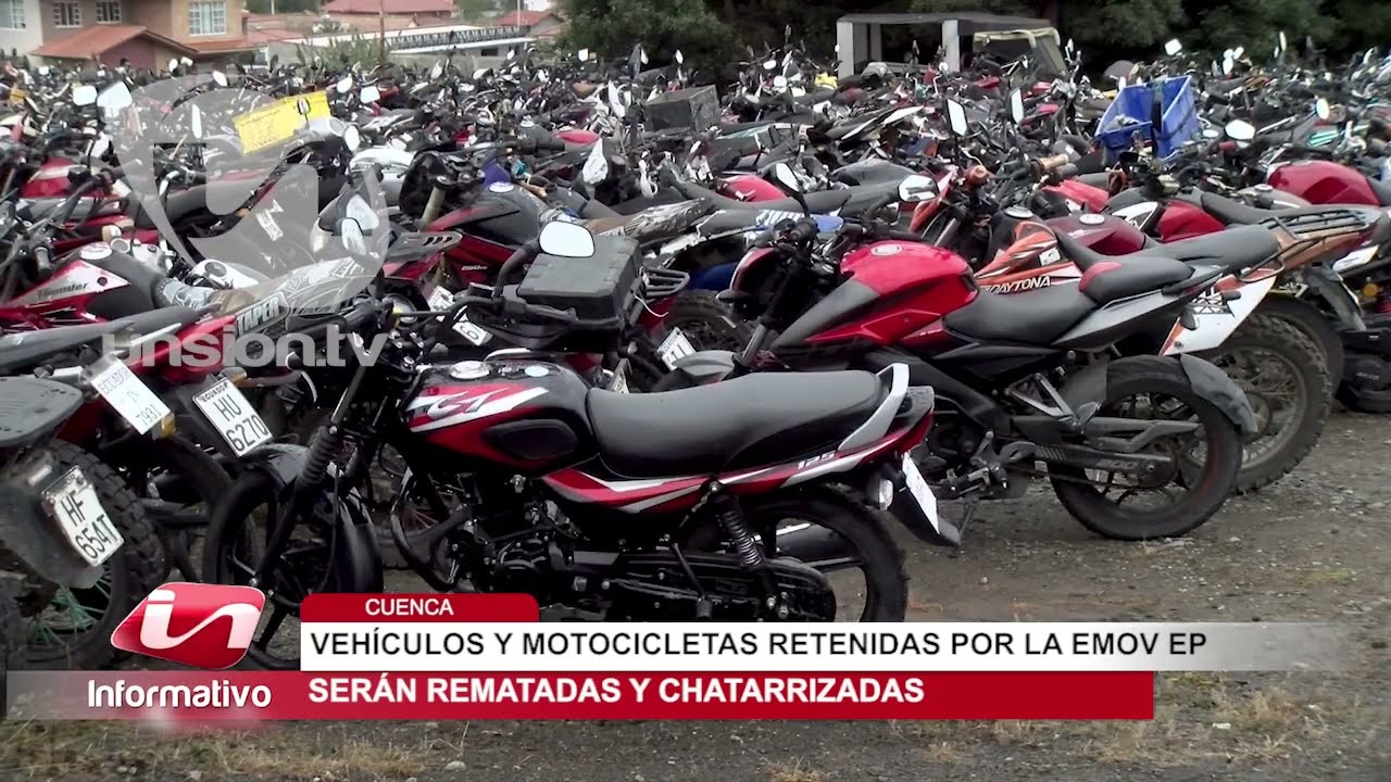 Vehículos y motocicletas retenidos por la EMOV EP serán rematados y chatarrizados