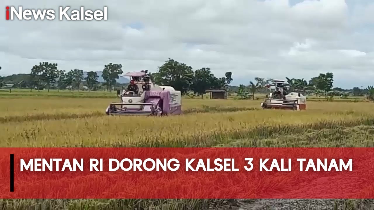 MENTAN ANDI AMRAN SULAIMAN DORONG KALSEL 3 KALI TANAM