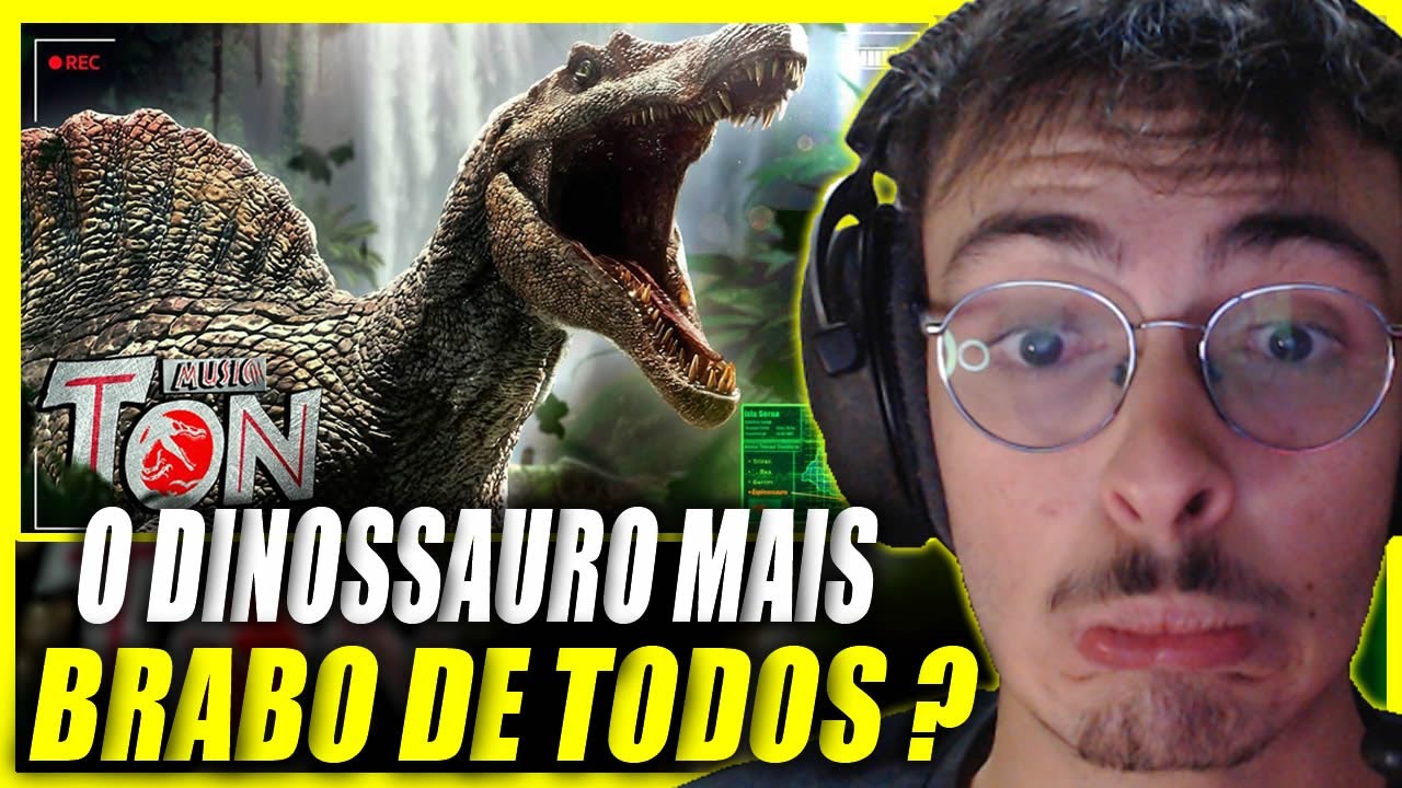 (REFRÃO S+) PIVA REAGE ao PAPYRUS DA BATATA - Predador Perfeito | Espinossauro (Jurassic Park 3)