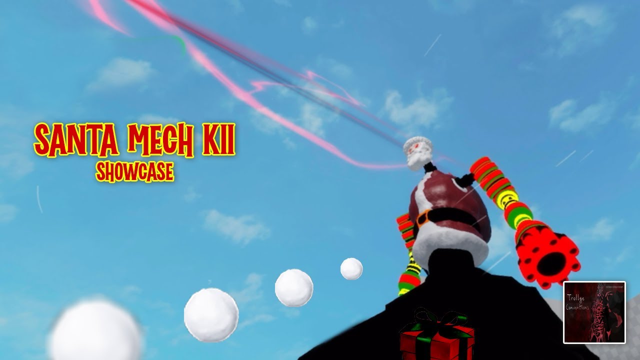 Cyber Santa Unleashed: Santa MechKII's Snowball Fury in Trollge Conventions! 🎅❄️