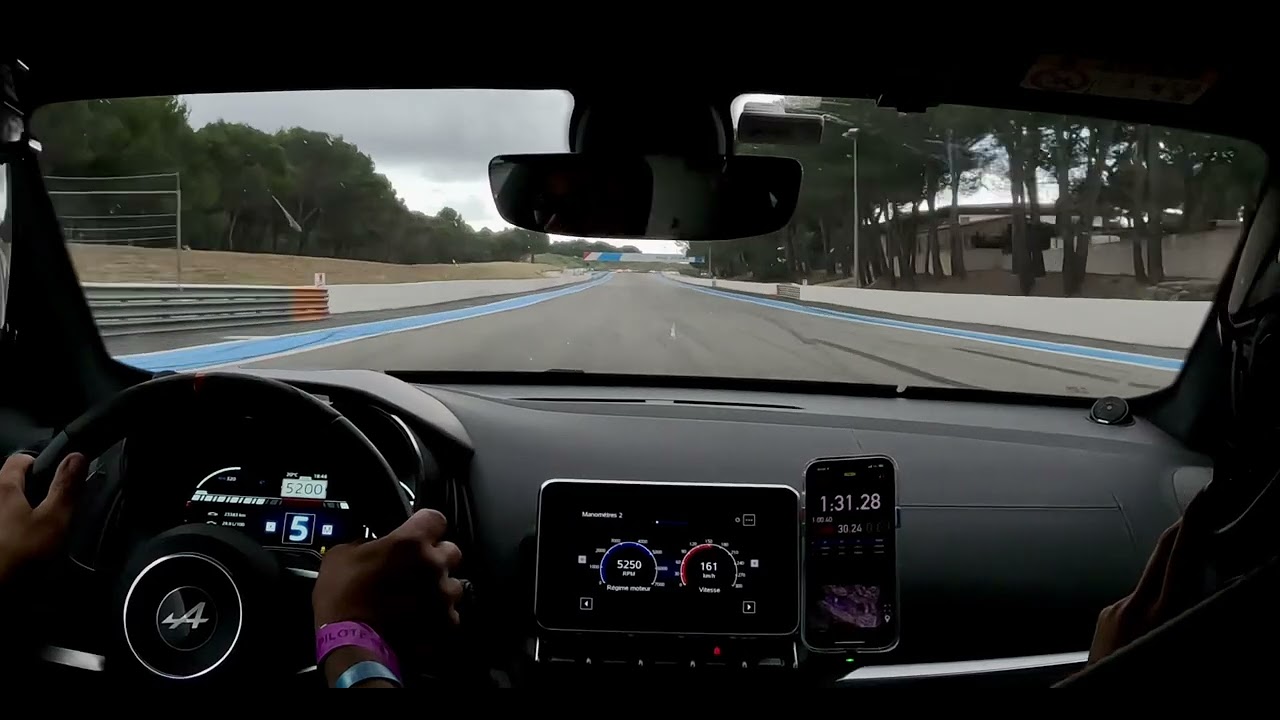 Un tour de circuit Paul Ricard 5,8km au Castellet en A110S 292 full stock - 14 juin 2024