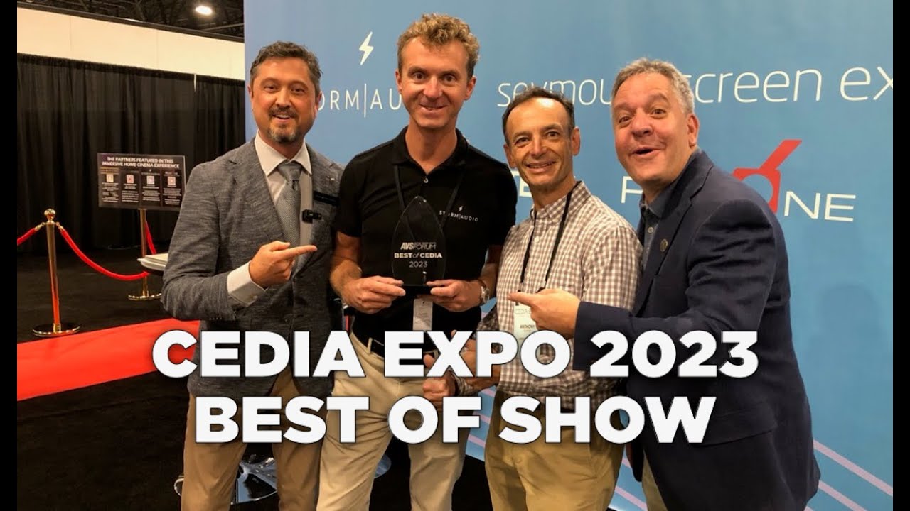 CEDIA 2023 Best of Show - Seymour-Screen Excellence, StormAudio, Grimani Systems & RowOne Seating