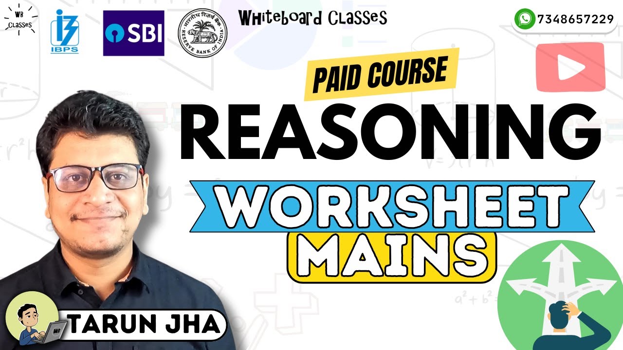 Reasoning | Mains Workbook 2025 | Puzzle, Inequality | IBPS PO, SBI Clerk, IBPS Clerk | By Tarun Jha