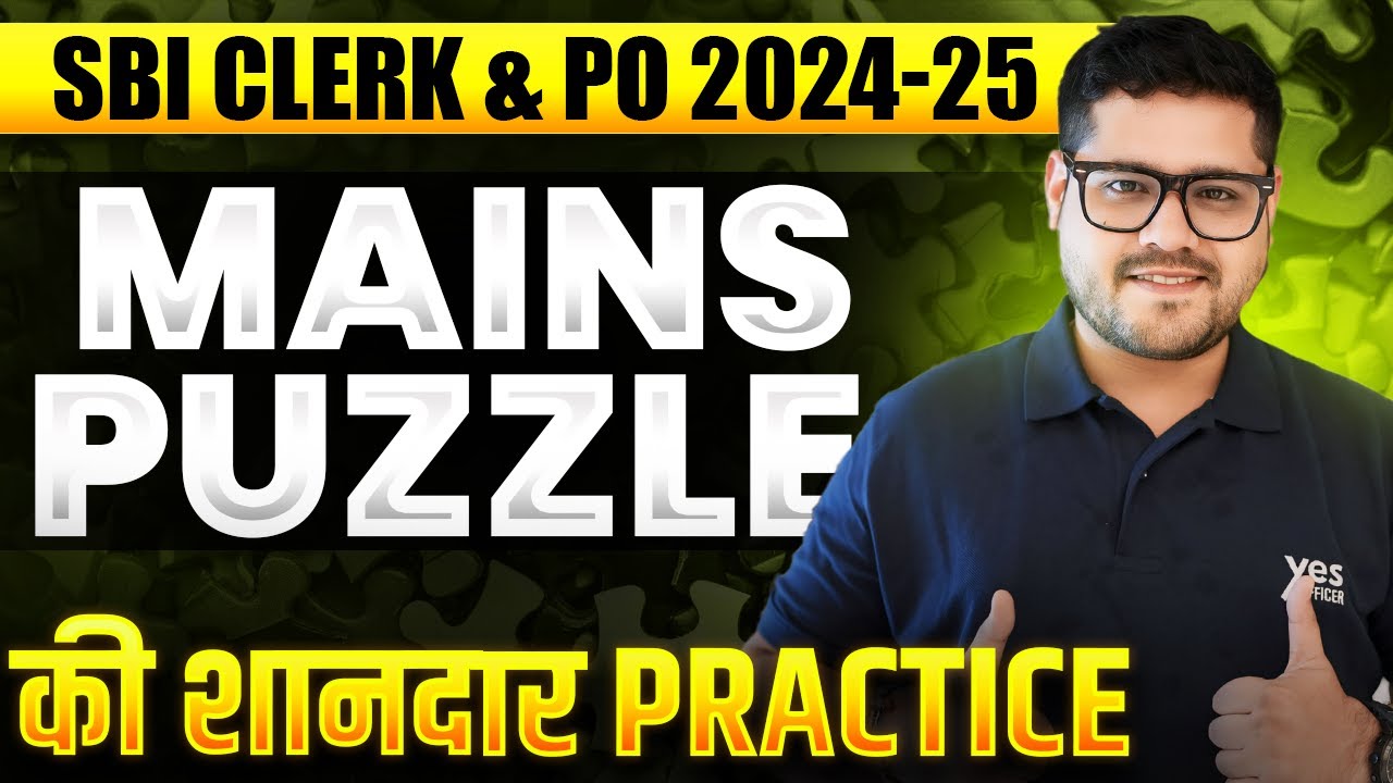 Mains Puzzle Practice Class | SBI Clerk Mains 2024-25 | Reasoning By Ankush Lamba