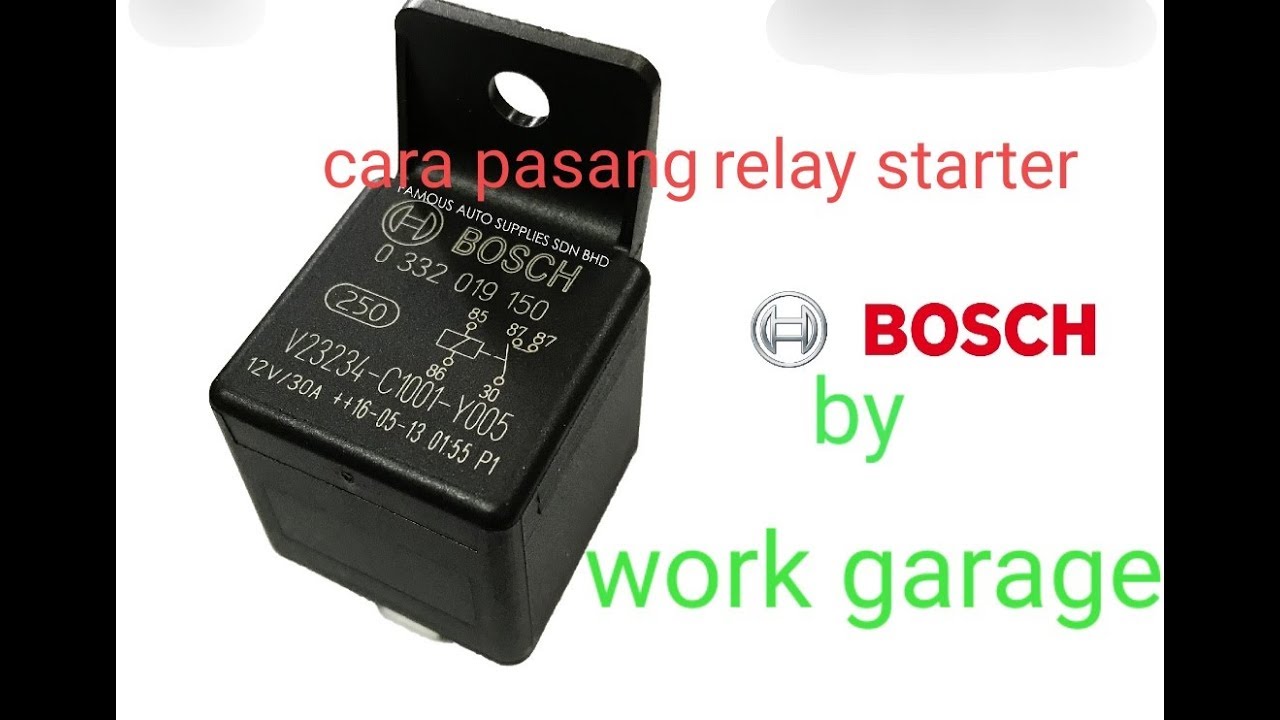 Cara pasang relay starter wira satria putra