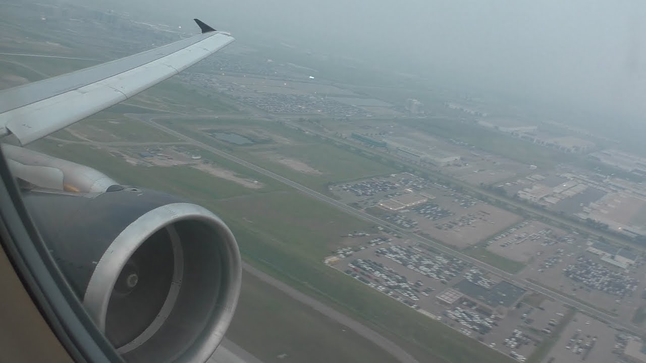 BUZZSAW! Air Canada A321-211 [C-GJWO] Smoky Takeoff from Calgary Airport ᴴᴰ