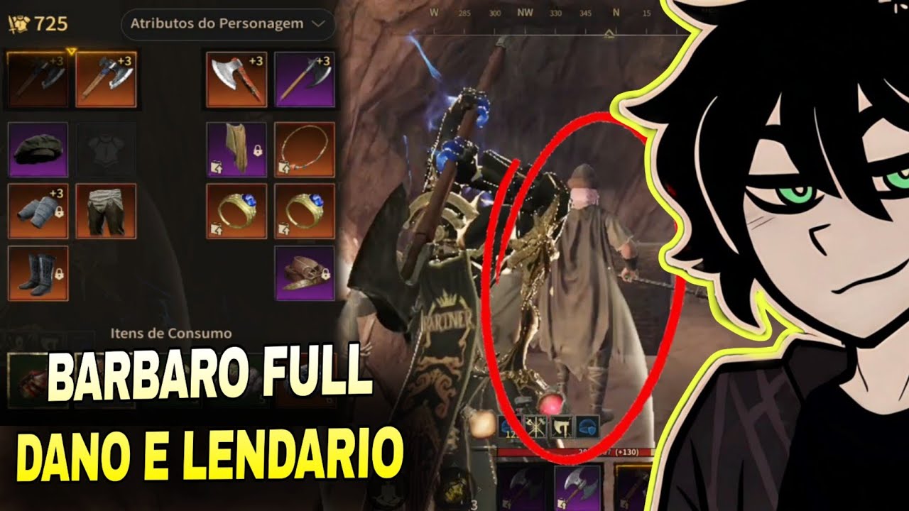 BARBARO COM UMA BUILD PARA CAUSAR MUITO DANO - ABYSS OF DUNGEONS BARBARO