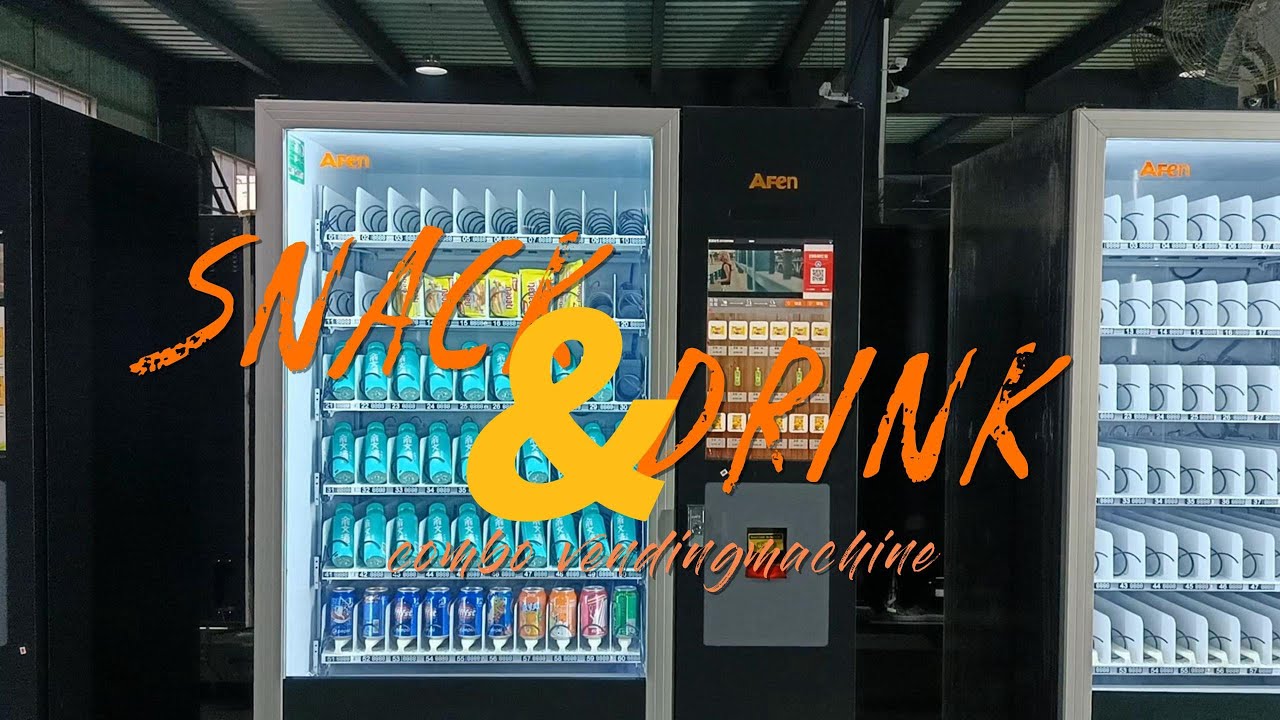 AFen Large capacity Touch Screen Snack Drinks Combo Vending Machine