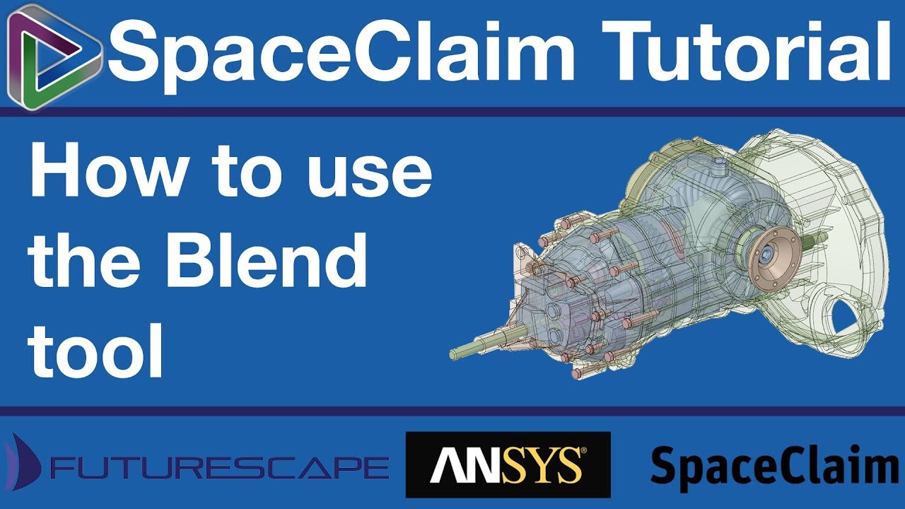 SpaceClaim Tutorial - How to use the Blend Tool 2018