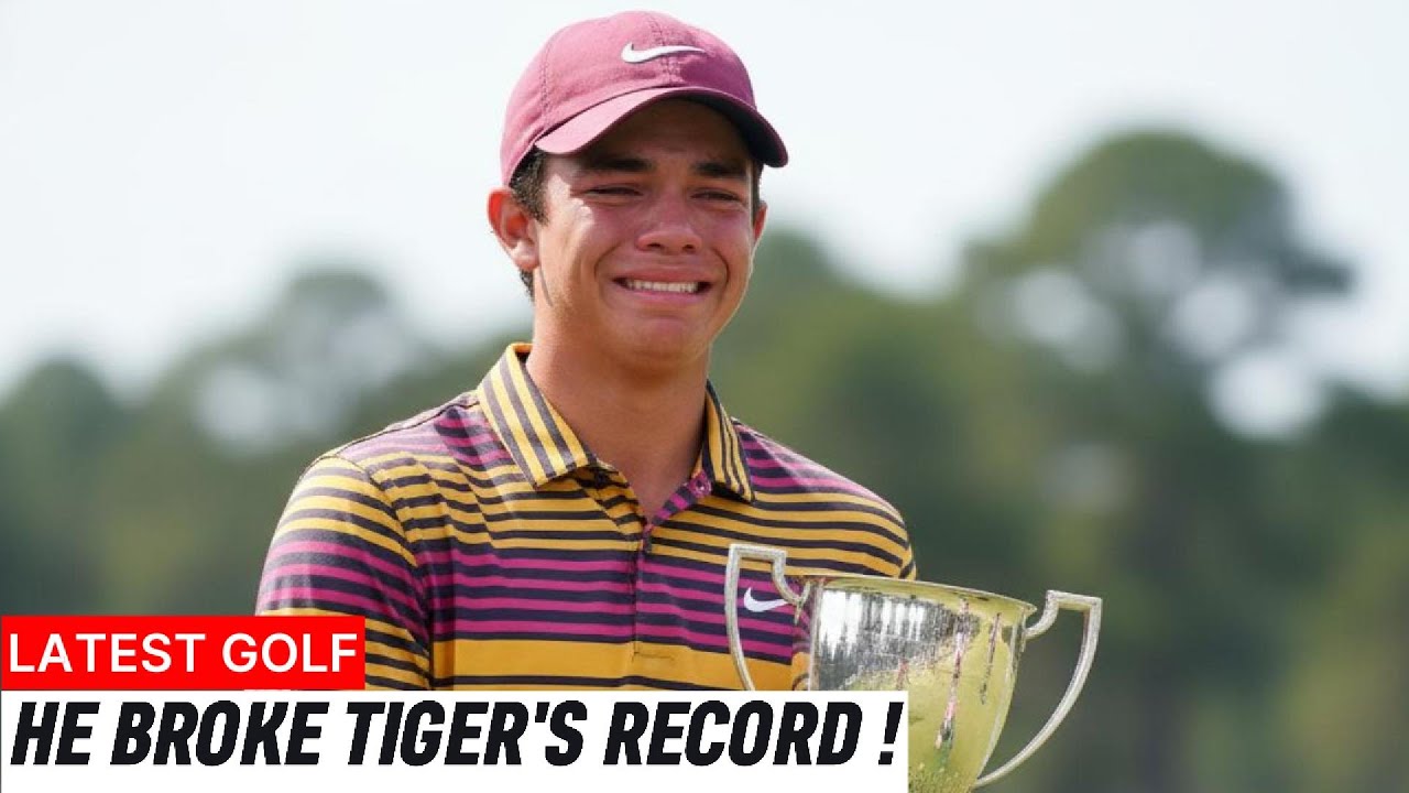 16-Year-Old Charlie Woods Just DESTROYED His Dad's Record! Tiger Can't Believe It…