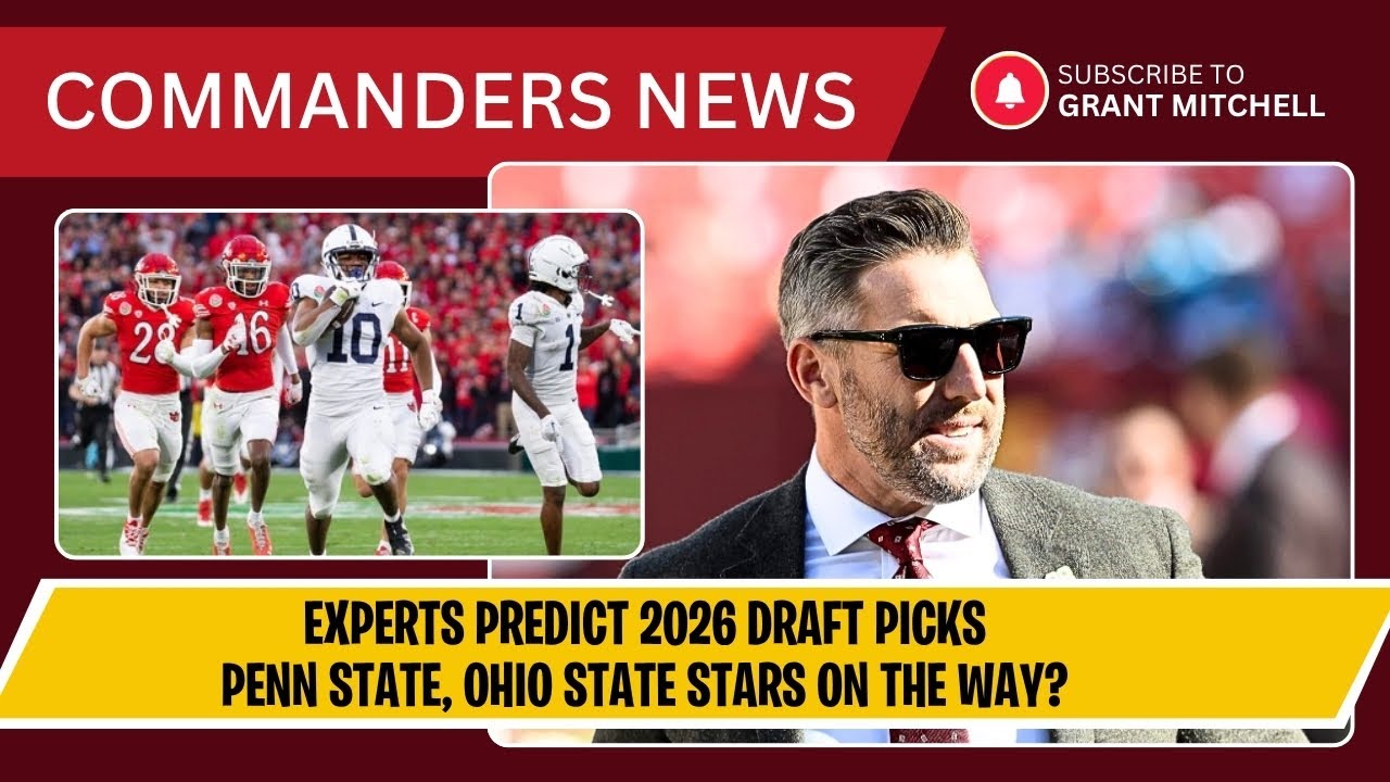 LSU Receiver JOINING the Commanders?! 2026 Targets REVEALED: Penn State RB, Ohio State BEAST WR