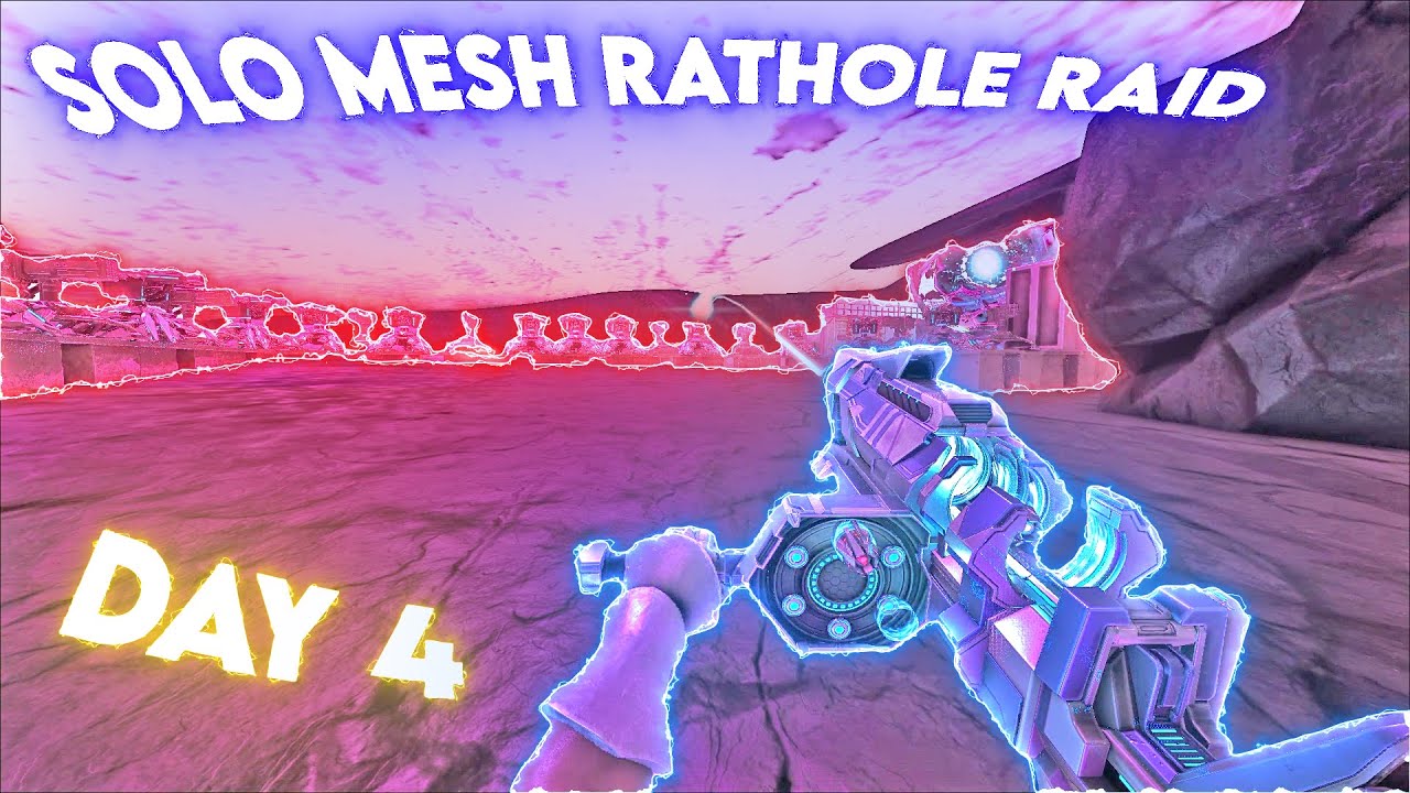 How A Solo With 9000+ Hours Raids A "MESH" Rathole In ARK 2025...  Day 4 ARK PVP