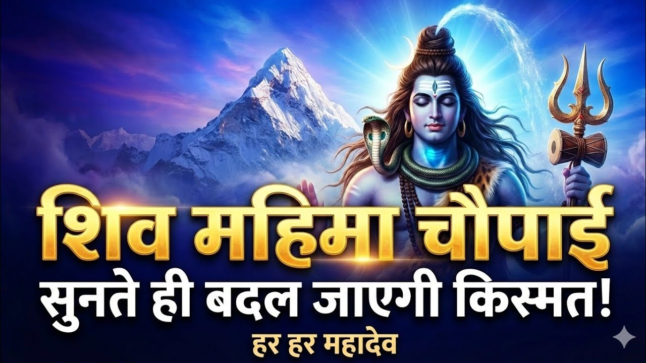शिव महिमा चौपाई | शक्तिशाली शिव भक्ति पाठ | Har Har Mahadev | Om Namah Shivay