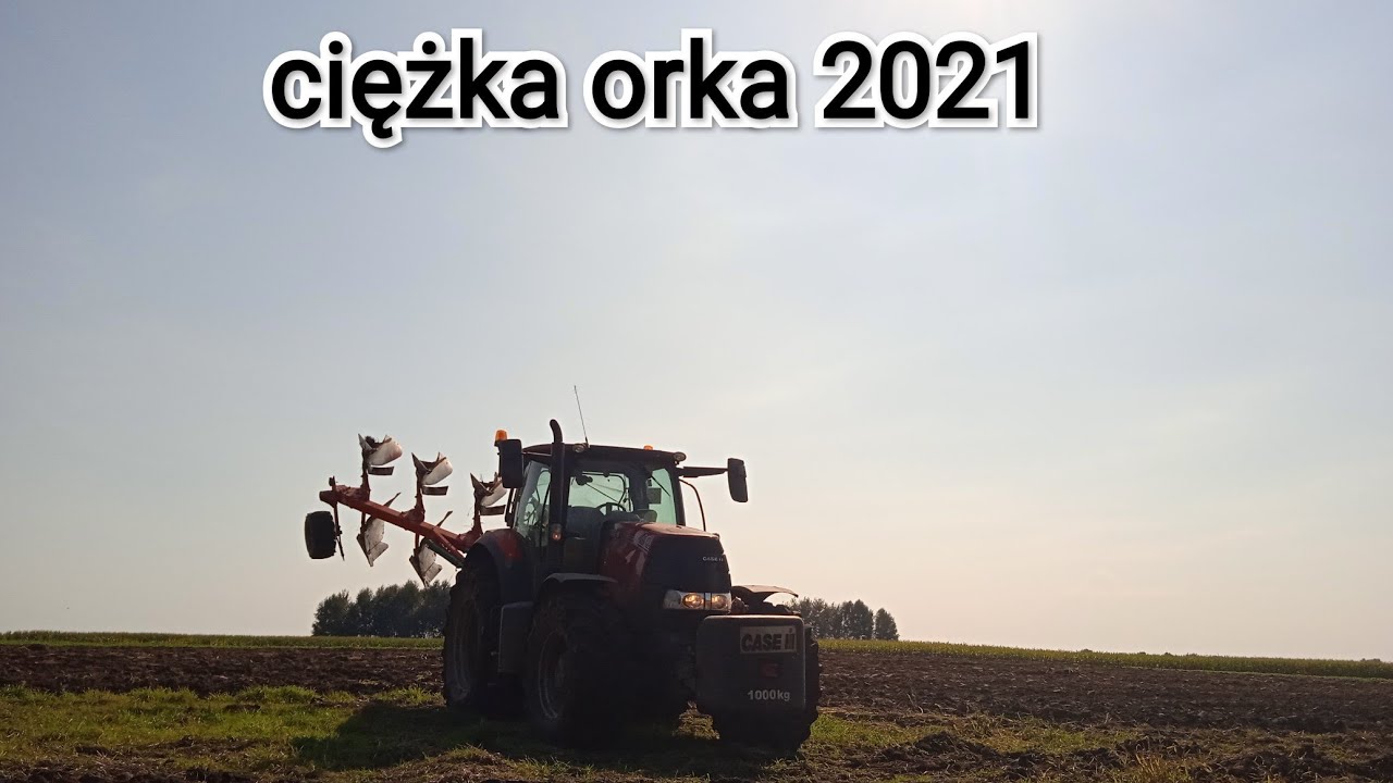 ciężka orka 2021, Case Puma 140 & Agro-masz  PO4+ XL