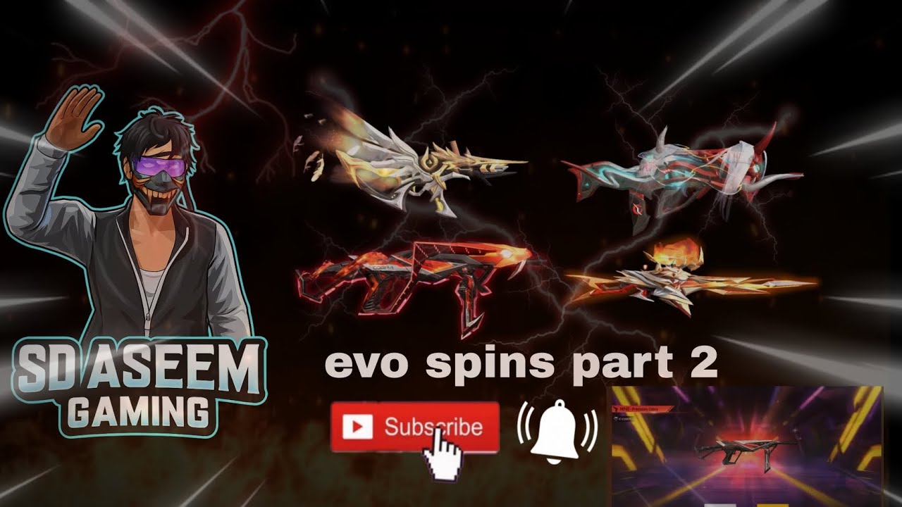 Free fire Evo vault spins part 2 #subscribe #like #comments #share #evo vault spins part 2 