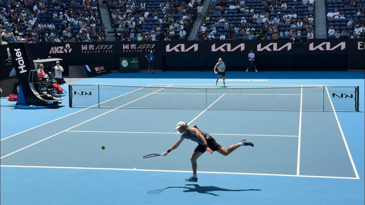 Alexander Zverev vs Alex De Minaur training points at 2026 Australia Open