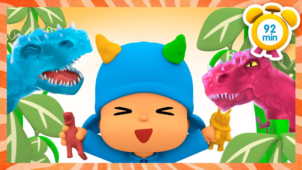 POCOYO in ENGLISH 🦕 Learn About Dinosaurs for Kids [92 min] Full Episodes |VIDEOS and CARTOONS