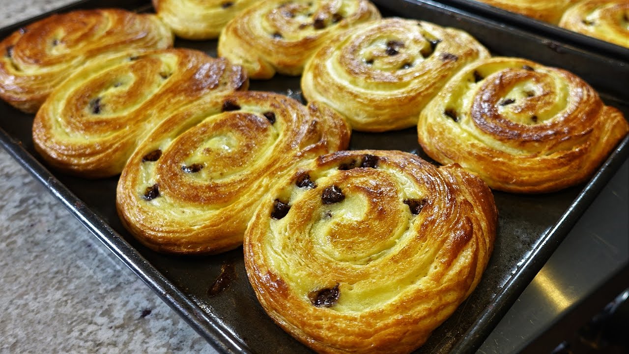 Caracolas de Hojaldre - Masa Danesa - Danish paso a paso