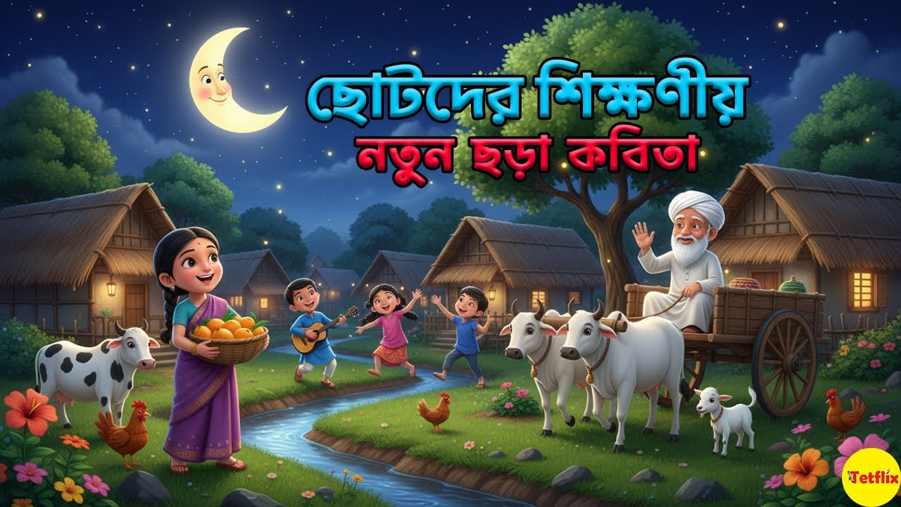 Best Bengali Rhymes For Kids 🥳 | সেরা  কবিতা | Bangla cartoon