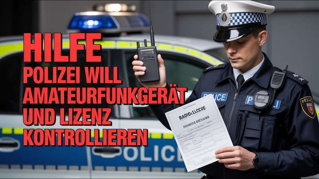 HILFE Polizei will Amateurfunkgerät und Lizenz kontrollieren #polizei #funkgerät #antenne #hamradio