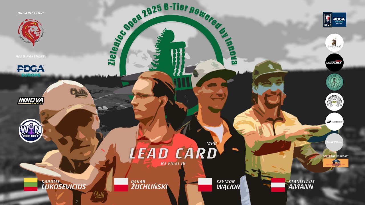2025 Zieleniec Open B-Tier by Innova | R3F18 MPO Lead Card | Amann, Lukosevicius, Wącior, Żuchliński