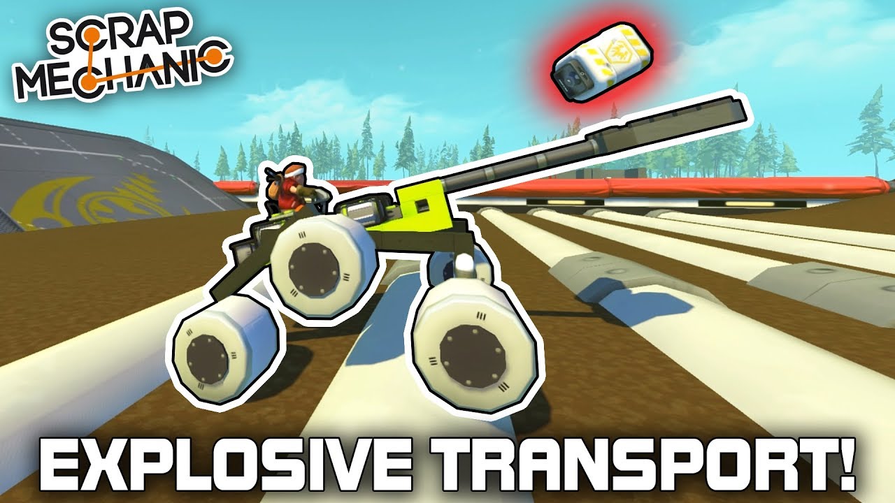 Explosive Egg Carrying Obstacle Course! (Scrap Mechanic #338)