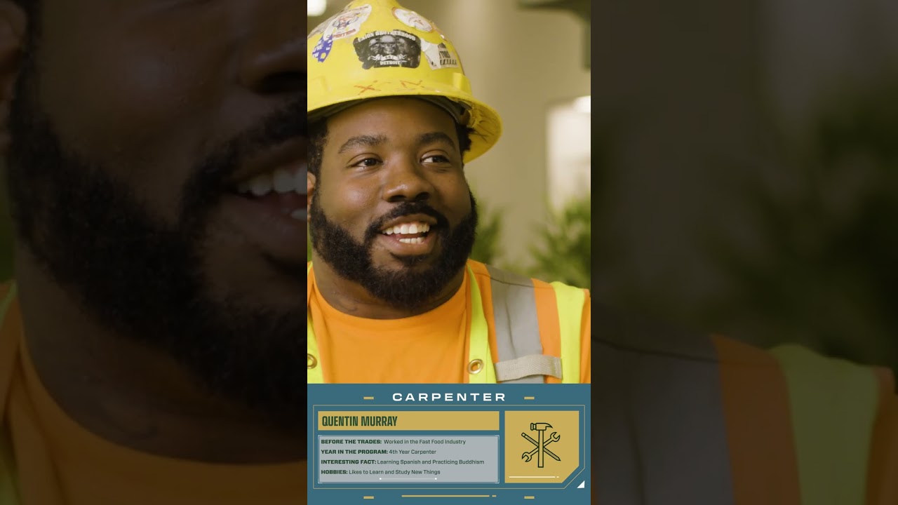 Quentin enjoys the brotherhood of Union skilled trades